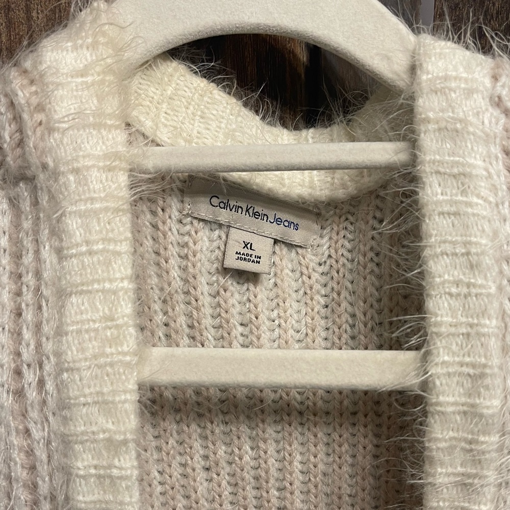 Beautiful Calvin Klein Maxi knitted Cardigan XL
